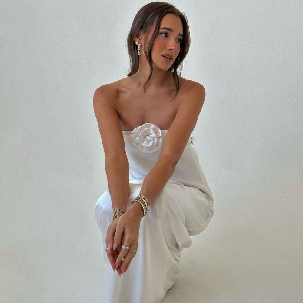White satin slip dress from WeWorewhat *never worn*